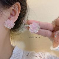 1 Pair Casual Simple Style Flower Flowers Copper Alloy Ear Studs sku image 2