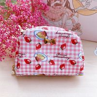 Cute Cartoon Fruit Pvc Square Makeup Bags sku image 6