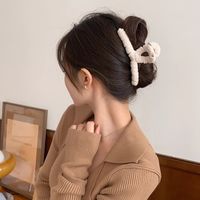 امرأة أسلوب بسيط عقدة القوس قماش جديلة مخالب الشعر sku image 70