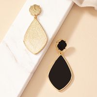 1 Pair Ig Style Retro Geometric Water Droplets Enamel Plating Alloy Gold Plated Drop Earrings main image 6