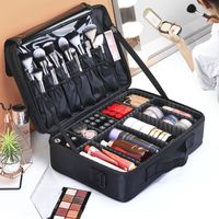 Basic Solid Color Oxford Cloth Square Makeup Bags main image 1