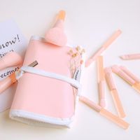 Simple Style Pink Arylic Artificial Fiber Acrylic Handle Makeup Brushes 1 Set main image 5
