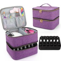 Casual Solid Color Nylon Storage Bag Makeup Bags sku image 2