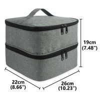 Casual Solid Color Nylon Storage Bag Makeup Bags main image 3
