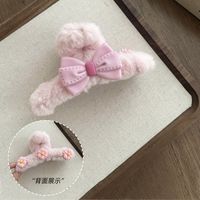Women's Simple Style Bow Knot Cloth Braid Hair Claws sku image 92