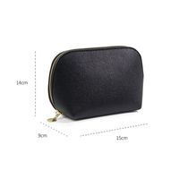 Vintage Style Solid Color Pu Leather Square Makeup Bags main image 2