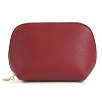 Vintage Style Solid Color Pu Leather Square Makeup Bags sku image 1