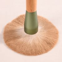 Simple Style Artificial Fiber Wood Aluminum Wooden Handle Makeup Brushes Makeup Tool Sets main image 5