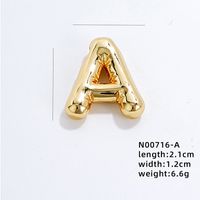 304 Stainless Steel Copper Gold Plated IG Style Simple Style Polishing Plating Letter Charms sku image 30