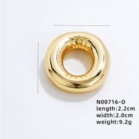 304 Stainless Steel Copper Gold Plated IG Style Simple Style Polishing Plating Letter Charms sku image 18