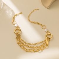 Simple Style Star Imitation Pearl Alloy Plating Women's Necklace main image 6