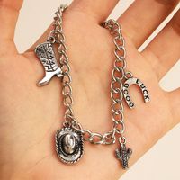 Vintage Style Wings Butterfly Boots Alloy Rope Plating Women's Bracelets main image 4