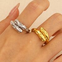 Vintage Style Geometric Solid Color Alloy Wholesale Open Rings main image 1