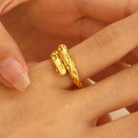 Vintage Style Geometric Solid Color Alloy Wholesale Open Rings main image 3