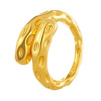 Vintage Style Geometric Solid Color Alloy Wholesale Open Rings main image 6