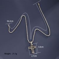 304 Stainless Steel Hip-Hop XUPING Cool Style Cross Pendant Necklace main image 5