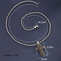 304 Stainless Steel Hip-Hop XUPING Cool Style Cross Pendant Necklace main image 3