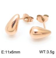 Stainless Steel 18K Gold Plated Retro Streetwear Plating Geometric Earrings Necklace main image 5
