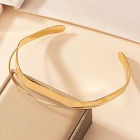 Vintage Style Irregular Solid Color Alloy Plating Gold Plated Women's Choker main image 1
