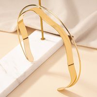 Vintage Style Irregular Solid Color Alloy Plating Gold Plated Women's Choker main image 3