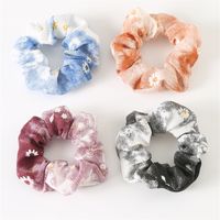 Simple Style Ditsy Floral Tie Dye Cloth Hair Tie sku image 1