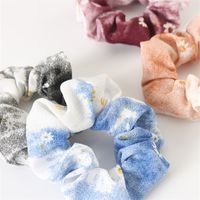 Simple Style Ditsy Floral Tie Dye Cloth Hair Tie main image 4