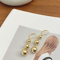 1 Pair Basic Retro Simple Style Geometric Plating Alloy 14k Gold Plated Silver Plated Drop Earrings main image 4