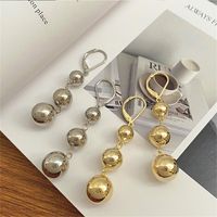 1 Pair Basic Retro Simple Style Geometric Plating Alloy 14k Gold Plated Silver Plated Drop Earrings main image 3