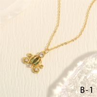 Simple Style Pumpkin Car Copper 18k Gold Plated Crystal Zircon Pendant Necklace In Bulk main image 7