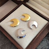 1 Pair Basic Classic Style Solid Color Plating Alloy 14k Gold Plated Silver Plated Ear Studs main image 3