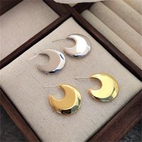 1 Pair Basic Classic Style Solid Color Plating Alloy 14k Gold Plated Silver Plated Ear Studs main image 1