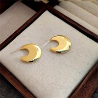 1 Pair Basic Classic Style Solid Color Plating Alloy 14k Gold Plated Silver Plated Ear Studs main image 4