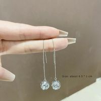 Wholesale Jewelry 1 Pair Lady Heart Shape Alloy Artificial Gemstones Drop Earrings sku image 1