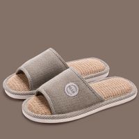 Unisex Casual Solid Color Open Toe Home Slippers sku image 13