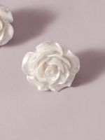 1 Pair Sweet Simple Style Rose Arylic Acrylic Ear Studs main image 4