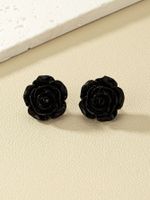 1 Pair Sweet Simple Style Rose Arylic Acrylic Ear Studs main image 8