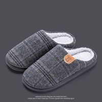 Unisex Casual Plaid Round Toe Cotton Shoes sku image 5