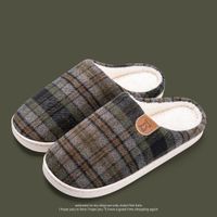 Unisex Casual Plaid Round Toe Cotton Shoes sku image 6