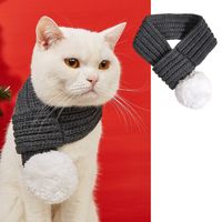 Simple Style Polyester Christmas New Year Solid Color Pet Scarf sku image 3