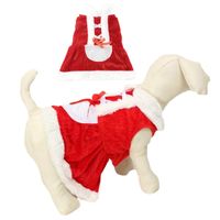 Cute Polyester Christmas Santa Claus Pet Clothing sku image 10