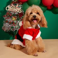 Süß Polyester Weihnachten Weihnachtsmann Kleidung Für Haustiere main image 3