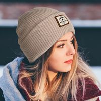 Unisex Casual Modern Style Simple Style Solid Color Braid Eaveless Beanie Hat main image 2