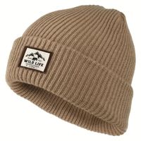 Unisex Casual Modern Style Simple Style Solid Color Braid Eaveless Beanie Hat sku image 1