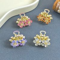 Femmes Style Simple Commuer Fleur Alliage Incruster Zircon Griffes De Cheveux main image 7