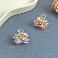 Women's Simple Style Commute Flower Alloy Inlay Zircon Hair Claws main image 4