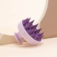 Classic Style Solid Color Plastic Silica Gel Hair Comb 1 Piece 1 Set sku image 1