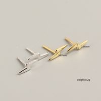 Simple Style Lightning Plating No Inlaid Earrings Ear Studs main image 5
