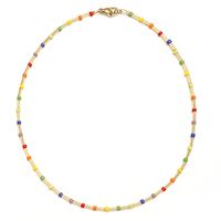 Vintage Style Color Block Natural Stone Necklace In Bulk main image 2