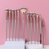 Simple Style Artificial Fiber Plastic Handgrip Makeup Brushes 1 Set main image 6