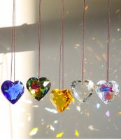 Lady Heart Shape Crystal Pendant Artificial Decorations main image 1